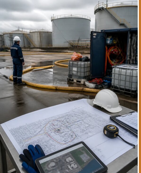 Разработка плана ликвидации разливов нефти в Михайловке